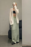SWAYING/KNIT seamless mohair suit SW211SZ31 PS16
